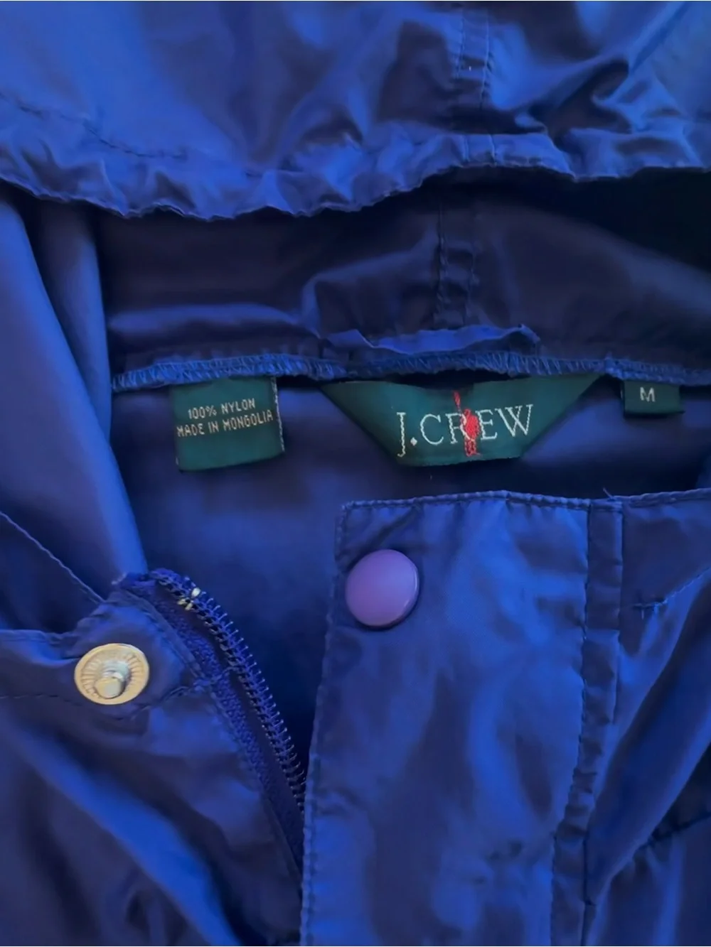 J Crew Vintage 90’s “Oarsman” Pullover Anorak Jacket